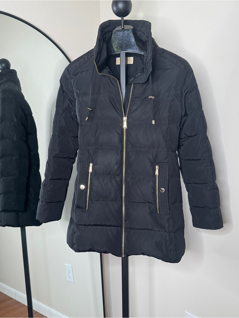 Michael Kors Women’s Puffer Down Jacket Coat Black Size M